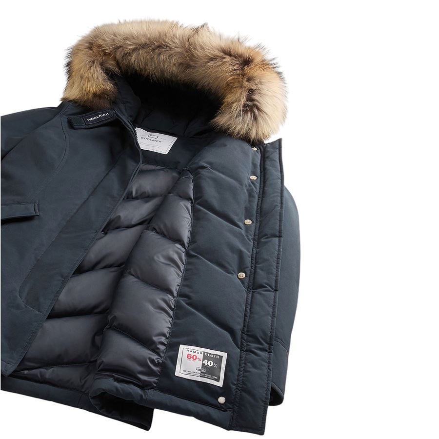 Arctic Parka in Ramar Cloth con pelliccia removibile da donna Woolrich | CFWWOU0538DKN